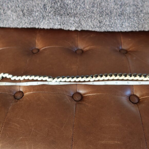 Statement oxidized brass/bronze cuban link necklace & cord by Lena Bernard $225 - Picture 10 of 12